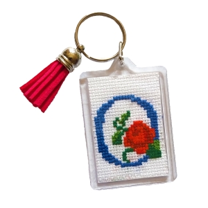 O Floral Keyring